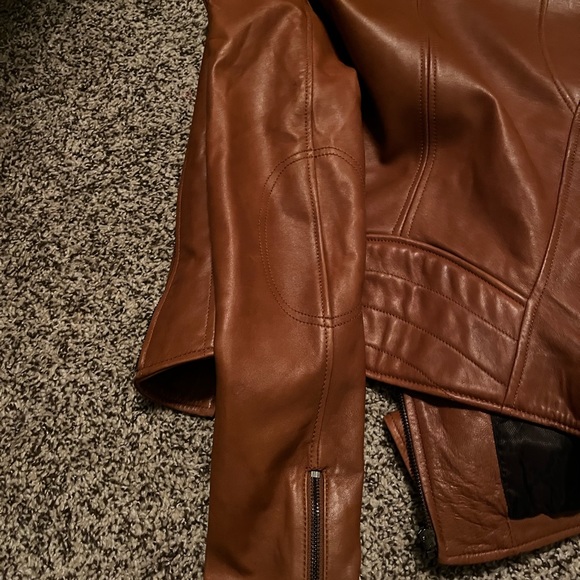 Black Rivet by Wilson’s Leather Women’s Brown Leather Jacket - New Size XS - Picture 6 of 7